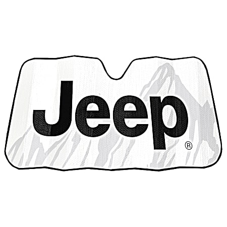 Plasticolor Jeep Logo Accordion Sun Shade