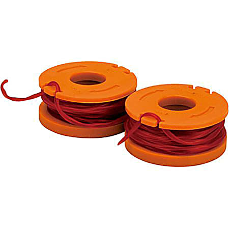Grass Trimmer Replacement Spool w/ Line - 2 Pk