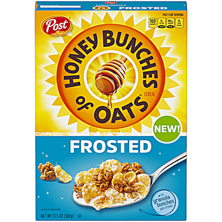 POST 13.5 oz Honey Bunches of Oats Frosted Breakfast Cereal