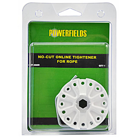 Powerfields White No-Cut In-Line Tightener for Rope