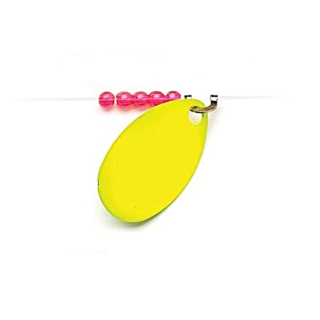Little Joe Red Devil Single Hook Spinner - Hot Yellow