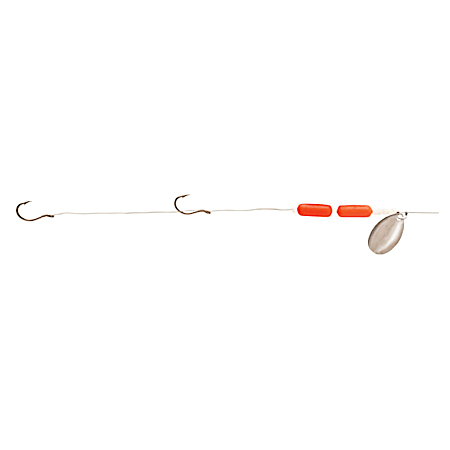 Floating Worm Harness - Nickel/Hot Orange