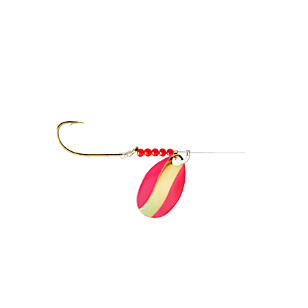 Pink/Gold Red Devil Single Hook Spinner