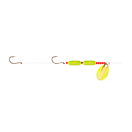Chartreuse/Gold Floating Worm Harness