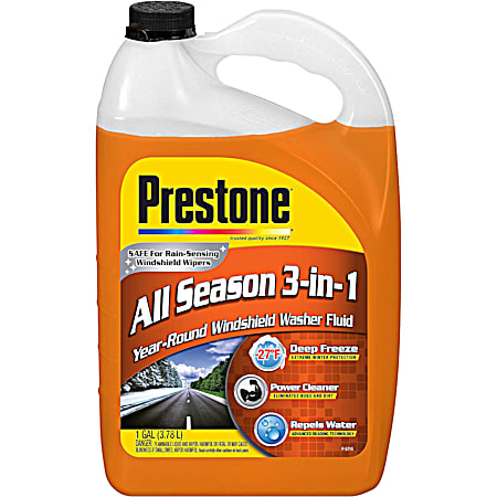 Prestone All-Season 3-in-1 Windshield Wiper Fluid