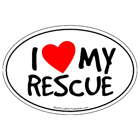 I Heart My Rescue Magnet
