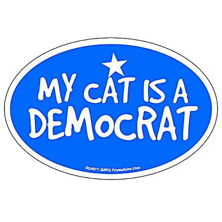 My Cat Is a Democrat Magnet