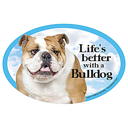 Prismatix Life's Better with a Bulldog Magnet