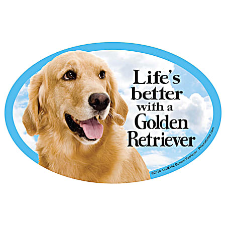 Life's Better with a Golden Retriever Magnet