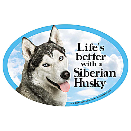 Life's Better with a Siberian Husky Magnet