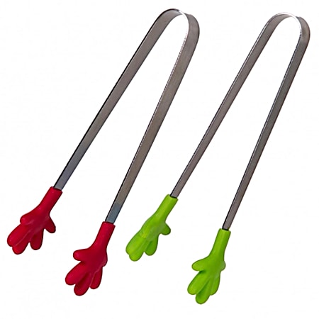 Prep Solutions Red/Green Handy Tongs - Set of 2