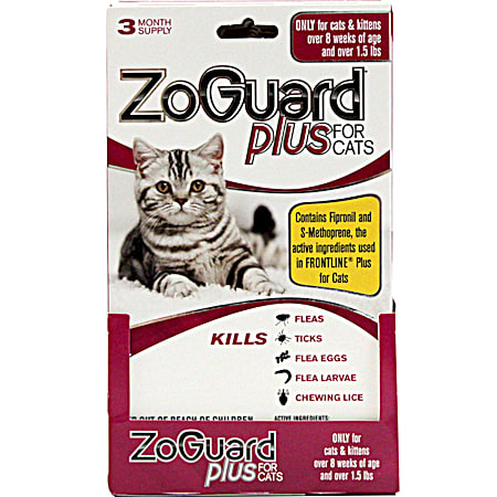 ZoGuard Plus Cats & Kittens over 1.5 lbs Flea & Tick Control