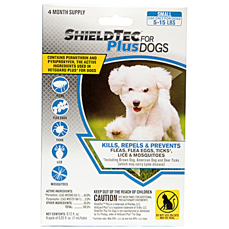 ShieldTec Plus For Small Dogs 5-15 lbs - 4 Pk