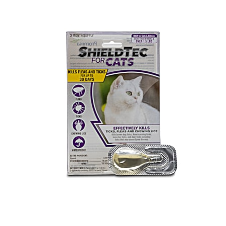 ShieldTec Flea & Tick Protection for Cats  - 3 Pk