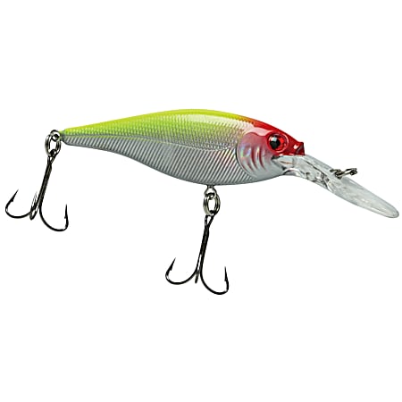 Flicker Shad - Chartreuse Clown