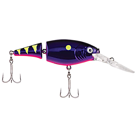 Flicker Shad Fire Tail Chrome Candy Jointed Crankbait