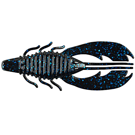 Berkley PowerBait Black Blue Flake Craw Fatty Plastic Crayfish