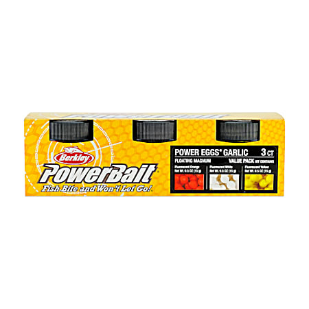 PowerBait Power Eggs Garlic Floating Magnum Pack