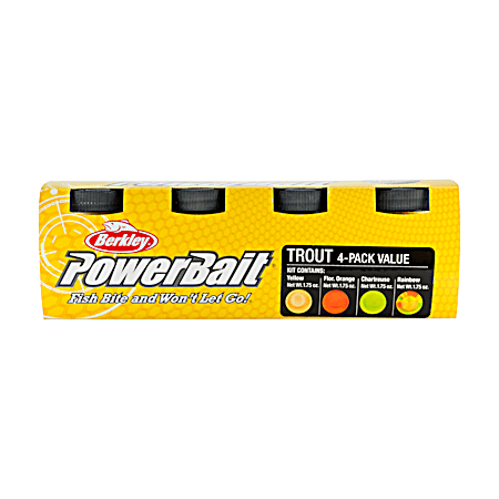 PowerBait Trout Bait 4-Pack Value