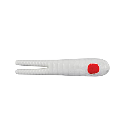 White Red Dot Beetle Spin Colored Blade Spinner
