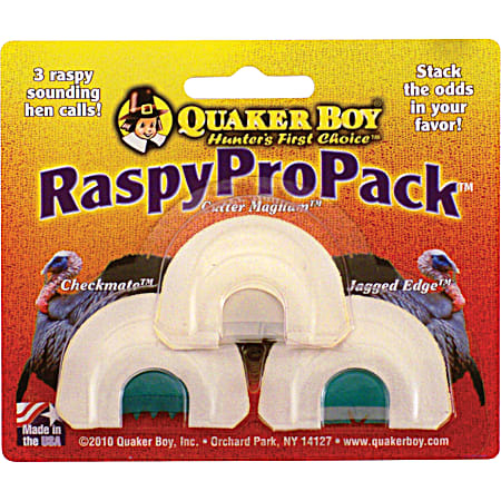 Raspy Pro Pack Turkey Diaphragm Call - 3 Pk
