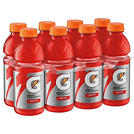 Thirst Quencher 20 oz Fruit Punch Sports Drink - 8 Pk