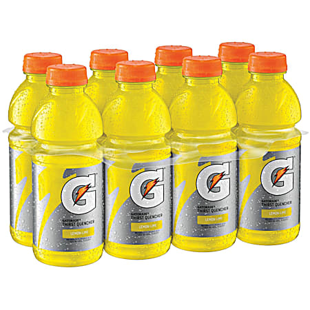 Thirst Quencher 20 oz Lemon Lime Sports Drink - 8 Pk