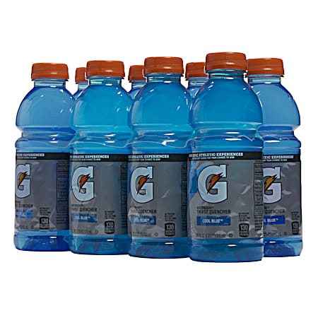 Thirst Quencher 20 oz Cool Blue Sports Drink - 8 Pk