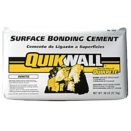 QUIKRETE Quickwall 50 lb White Surface Bonding Cement