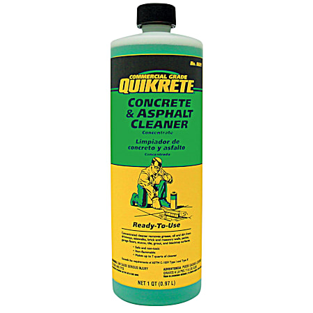 QUIKRETE 1 qt Concrete and Asphalt Cleaner Concentrate