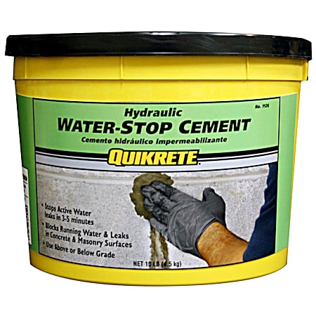 QUIKRETE Hydraulic Water-Stop Cement - 10 Lbs.
