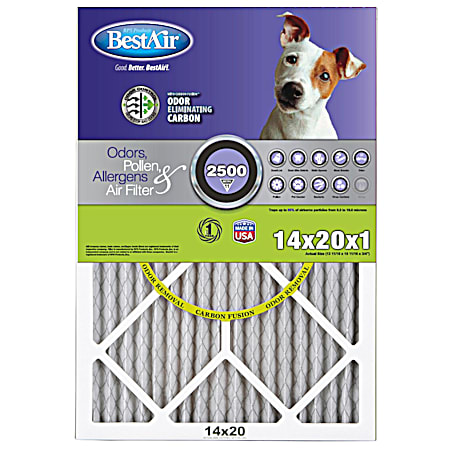BestAir MERV 11 Carbon Infused Pleated Pet Filter