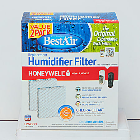 HW600 Value Humidifier Replacement Wick Filter - 2 Pk.