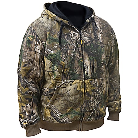 Men's Realtree XTRA Camouflage Heated Hooded Full Zip Jacket