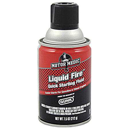 MOTOR MEDIC Liquid Fire Quick Starting Fluid - 7.5 Oz.