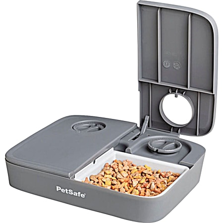 Gray Automatic 2 Meal Pet Feeder