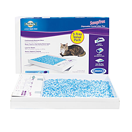 ScoopFree Disposable Crystal Litter Tray - 3 Pk