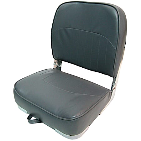 Charcoal Low Back Boat Seat