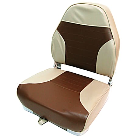 Lakes & Rivers Sand/Brown Deluxe Folding Seat