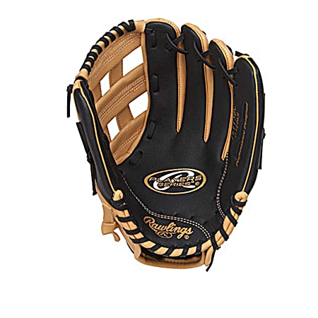 Players Series Youth 11.5 in. Black/Camel Baseball/Softball Glove (Right Hand Throw)