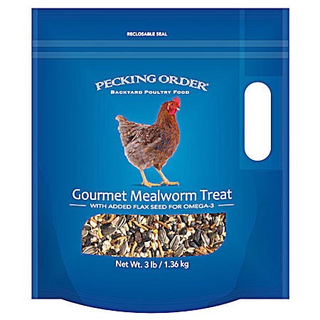 Gourmet Mealworm Treat w/ Added Flax Seed for Omega-3