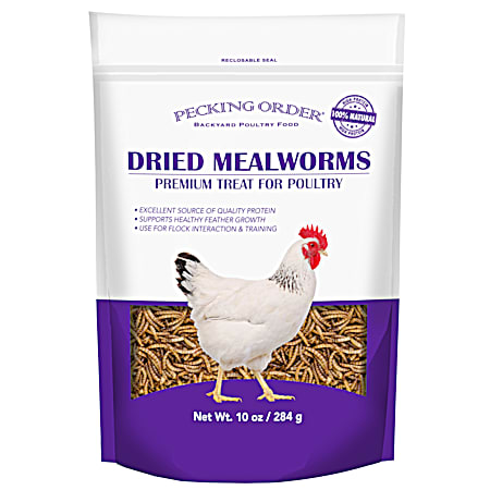 Pecking Order Dried Mealworms Premium Treat for Poultry
