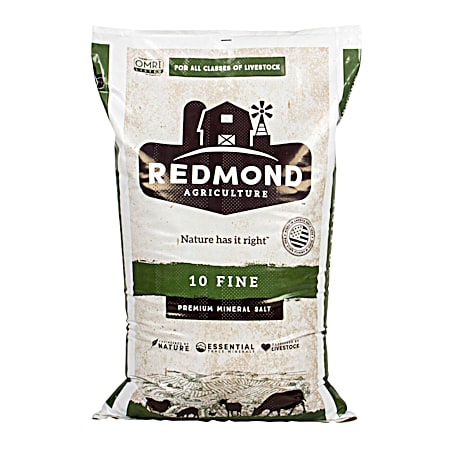 Redmond Agriculture 50 lb 10 Fine Premium Mineral Salt