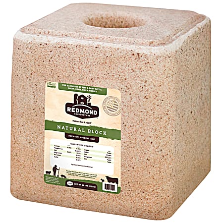 Redmond Agriculture 44 lb Premium Mineral Salt Block