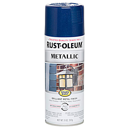 Rust-Oleum 11 oz Stops Rust Metallic Spray Paint