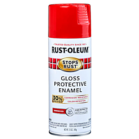 12 oz Stops Rust Gloss Advanced Protective Enamel Spray Paint