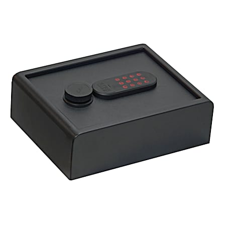 Flat Black Home & Office Personal Vault w/ Electronic Lock