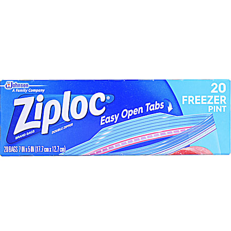 Ziploc Pint Freezer Bags - 20 Ct.