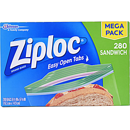 Ziploc Sandwich Bag Mega Pack - 280 Ct.