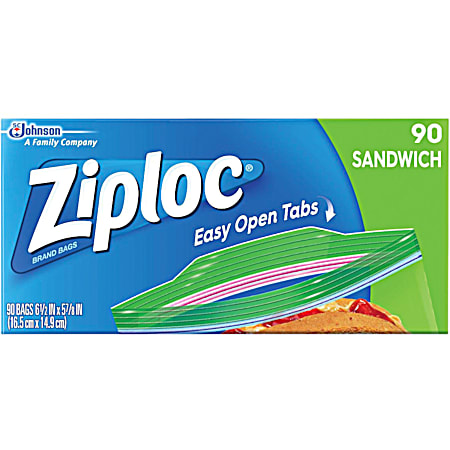 Ziploc Sandwich Bags - 90 Ct.